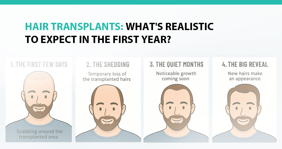 Hair Transplants: What's Realistic to Expect in the First Year?