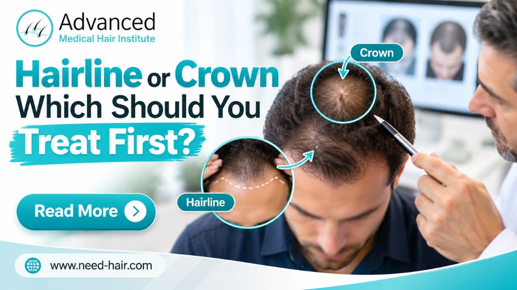 Hairline or Crown Which Should You Treat First